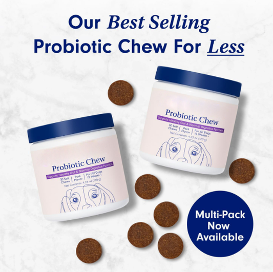 Pet probiotic chewable tablets