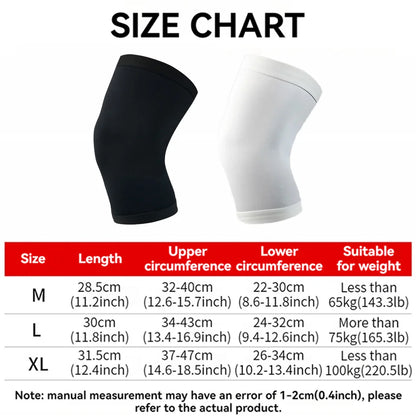 GOBYGO 1Pcs Basketball Sports Knee Pads Elastic Knitted Compression Leg Warmers Outdoor Running Cycling Mountaineering Men Women