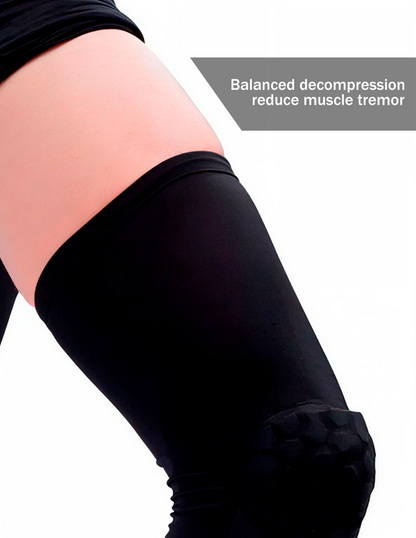 GOBYGO 1Pcs Basketball Sports Knee Pads Elastic Knitted Compression Leg Warmers Outdoor Running Cycling Mountaineering Men Women