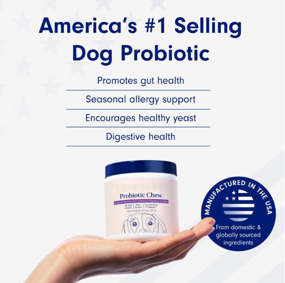 Pet probiotic chewable tablets